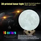Moon Lamp Night Light with Wooden Stand & Remote 16 Colour Changing Moon Light