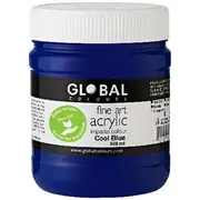 Global Colours Acrylic Paint Zero VOC 500mL Cool Blue