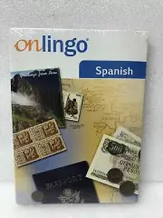 ONLINGO Spanish Level 1 Audio CD's & CD-ROM - New Sealed Package