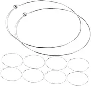ibasenice 10pcs Wire Acoustic Guitar Strings Metal Replacement Strings Steel Guitar Strings E-1st Guitar Strings Replacement String Acoustic Guitar Accessories