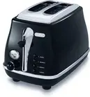 De'Longhi Icona Classic Toaster 2 Slice Toaster, Black, CTO2003BK