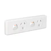 Clipsal Classic C2016/2-WE - 10 Amp Narrow Double Power Point