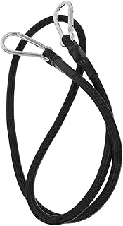 Abaodam Motorcycle Luggage Strap Heavy Duty Elastic Rope with Carabiner Hooks for Outdoor Use Camping and Securing Cargo Durable Tied Rope Black