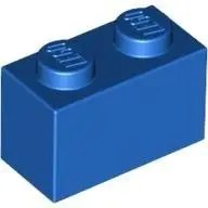 在飛比找蝦皮商城優惠-LEGO零件 基本磚 1x2 3004 藍色 4613959