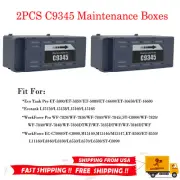2x C9345 Maintenance Box Waste Ink Tank for Epson ET-5880 ET-5850 WF7820 ET-8550