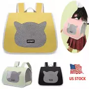 Cat Backpack Pet Carrier Bag Ventilated Mesh Dog Portable Travel Backpack Large