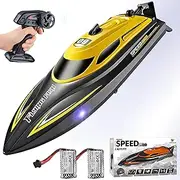 RC Boats-High Speed Remote Control Boats for Adults and Kids (Yellow)