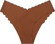 [Generic] Plus Size Maternity Underwear Over The Belly 3X Women Casual Solid Wavy Lace V Shaped Waist Seamless Ice Silk Underwear Ruffle Panties Womens