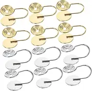 MOKKHNB 12Pcs Shaped Clip Earring Converters for Non Pierced Ears Durable Flat Back Ear Clips Lightweight DIY Earring Decoration Kit and Each