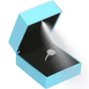 Ring Jewelry Gift Box with LED Light for Proposal Wedding Engagement