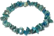 [CrystalAge] Blue Apatite Gemstone Chip Bracelet