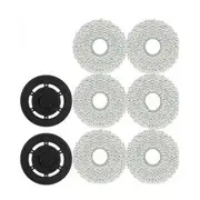Deebot X2/X2 Omni/X2 Pro Mop Kit: 6 Cloths + 2 Holders, Easy Install As Shown
