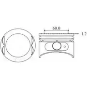 Austral Piston Set - PO6020 STD