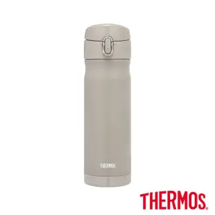 【THERMOS膳魔師】獨家專售_不鏽鋼彈蓋保溫杯500ml+大口徑真空食物燜燒罐500ml(JEWC-501+JBN-501)(保溫瓶)