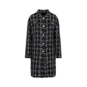 [Giambattista Valli] Giambattista Valli-Black And White Checked Bouclé Coat-Donna 40 IT