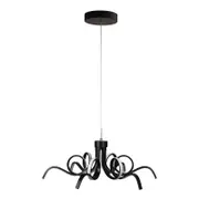Oriel Lighting Noodle Tricolour LED Pendant Light Black 70cm