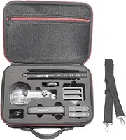 Fotoleey Hard Shell Carrying Case for Insta360 X4 Camera - Fits Waterproof Case & Selfie Stick, Includes Shoulder Strap, Handle & Pocket, Made of EVA Material, black, Travel
