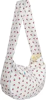 MINAOLULUS Puppy Sling Carrier Bag for Small Pets Lightweight Outdoor Dog Pouch Breathable Crossbody Pet Backpack for Cats and Dogs Comfortable and Portable Design for Travel and Leisure