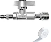 High Pressure Washer Ball Valve Kit，3/8" Quick Connect Ball Valve for High Pressure Power Washer Hose, Stainless Steel Pressure Washing Ball Valve Kit with Max 5000 PSI