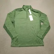 Tommy Bahama Sweater Mens Size Small Green Islandzone 1/4 Zip Pullover Jacket