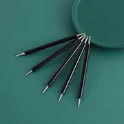 Respicefinem 5pcs Double Ended Dotting Tools Set Pattern Tracing Ball Stylus Pen Ideal for Mandala Rock Painting Embossing Pattern Pottery Clay Craft Nail Art with Different Sizes (Black)