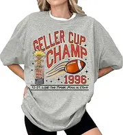 Work Out Shirt Friends TV Show Tee Football Trophy Graphic Tee Retro 1996 Geller Bowl Shirt Shirt Funny Thanksgiving Football Shirt