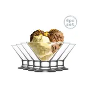 LAV Crema Glass Ice Cream Dessert Bowl - 165ml - Pack of 6 Serving Bowls Ice Cream Cups