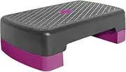 Workout Step Platforms - Exercise Step, Adjustable Height Stepper | Anti Slip Surfaces Grip, Durable High Impacts Base, Compact Sturdy Build With Secure Feet For Aerobics Cardio Indoor Gym Train