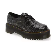 NIB $150 Dr. Martens 1461 Quad Croc Print Platform Derby in 7US / 5UK!