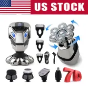 Upgrade 5-IN1 Electric Head Shaver for Bald Men Wet Dry Beard Hair Skull Trimmer
