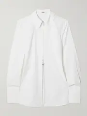 [INTERIOR] INTERIOR - The Freddy Cotton-poplin Shirt - White - US2 US 2 White