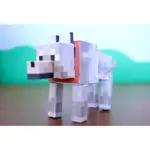 我的世界_狼 立體紙模型 手工DIY 3D 摺紙 折紙 紙製品 遊戲 MINECRAFT 犬 狗 狼