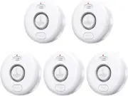 5 Pack Water Leak Alarm Detector, 120Db Loud Alert Water Sensor, IP66 Waterproof