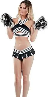[STARLINELA] Starline womens Starline Women's Varsity Vixen Bedroom Costume, Black/White, Small-Medium