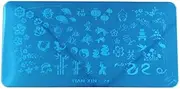 XYWHPGV Silver Tone Nail Art Stamping Plate Image Design Stamp Template Nails Decor Tool(26902 b21e1 fe235 b58db 44c77 607d6