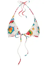 Damson Madder Printed Triangle Bikini top - Multicoloured - 8 (UK8 / S) 8 (UK8 / S)