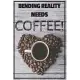 Bending Reality Needs Coffee!: drink coffee, make a plan, rule the world! Wide Ruled Journal, 120 Pages, 6 x 9, For Coffee Lovers, Soft Cover (Heart)