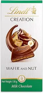 Lindt Creation Hazelnut Wafer Chocolate Block 150 g