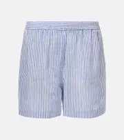 [Brunello Cucinelli] Brunello Cucinelli Linen and silk Bermuda short AU 8 white