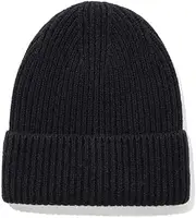 [Lemoyoung] Knit Beanie Hat 100% Sheep Wool Beanie for Men and Women Pure Wool Ribbed Knit Warm Winter Hat