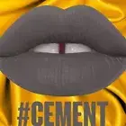 AUTHENTIC LIME CRIME COSMETIC VELVETINES CEMENT MEDIUM GREY MATTE LIPSTICK STAIN