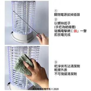 【元山】10W電擊式捕蚊燈 TL-1098 台灣製造 滅蚊器 (6.2折)