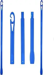 22 Inch Hair Curlers Hook Spiral Curls Hook 2 Pcs Extended No Heat Super Long Wave Hair Curlers Styling Hook (Blue)