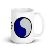 U.S. Army 29th Infantry Division 15 Ounce White Mug