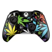 Skins Decal Wrap for Xbox One / One S Controller Colorful Weed Leaves Leaf