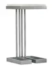Hooker Furniture 5934-50001-00 Melange 12" Square Onyx and Steel - Pewter /