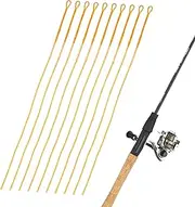 Fly Fishing Leaders - 10pcs Fly Fishing Lines, Tapered Fly Leaders | Long-Lasting Sturdy Versatile Fly Leaders, Portable Accessories for Stream, Lake Fishing, Men & Women, (White, Yellow)