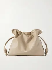 [LOEWE] LOEWE - Flamenco Leather Clutch - Sand - One size One size Neutrals