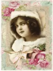 Whimsy Dust Victorian Child Quilt Block Multi Szs FrEE ShiP WoRld Wide (C45