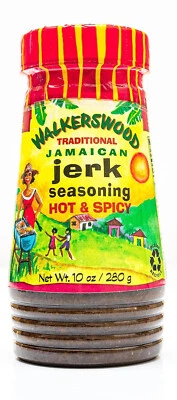 Walkerswood Traditional Jamaican Jerk Seasoning and Marinade, Hot & Spicy, 10 oz